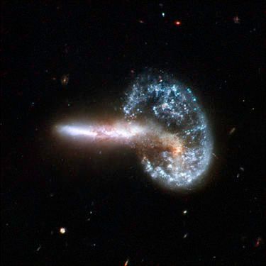 Mayall's Object Galaxy, two colliding galaxies located 500 Million light-years from Earth