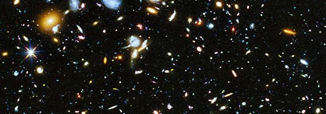 Hubble Ultra Deep Field Galaxies image of nearly 10,000 galaxies core sample of the universe