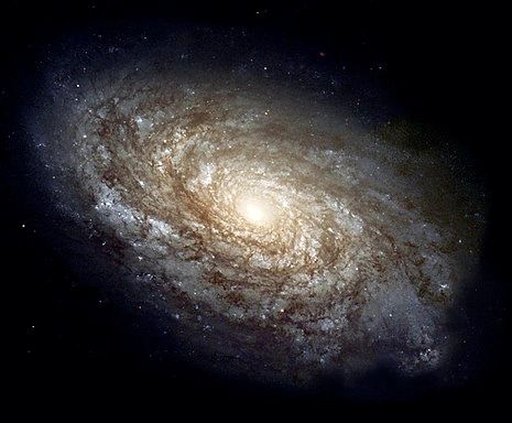 Hubble Image of Spiral Galaxy NGC 4414, 62-million light-years from Earth