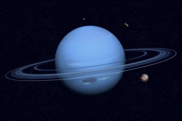 Planet Neptune, the farthest and eighth planet from the sun, 2.8 billion miles from the sun
