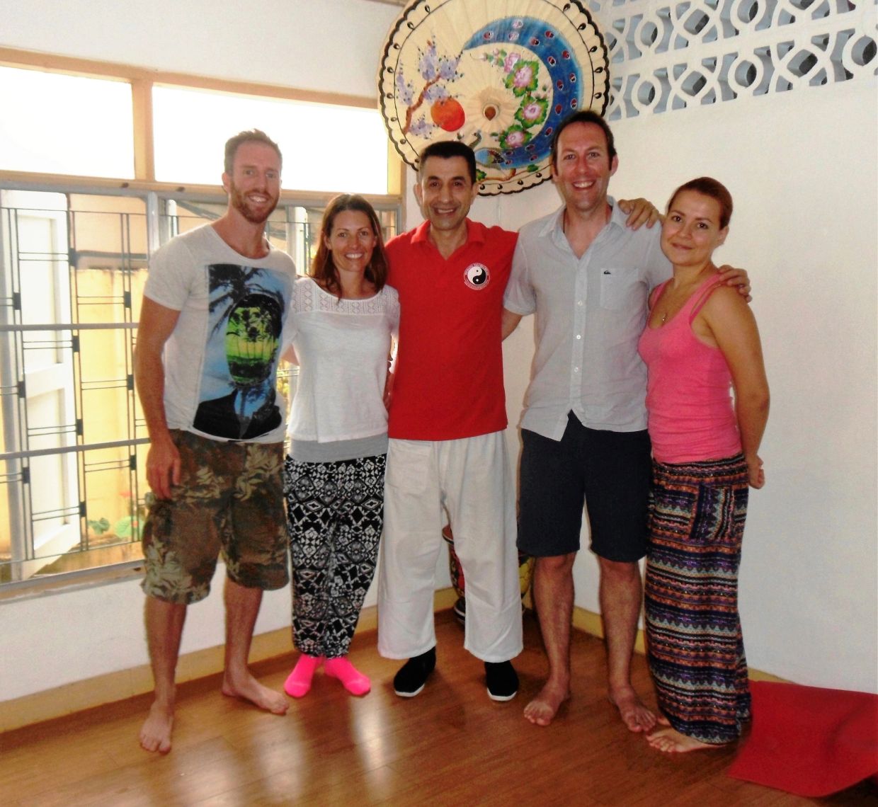 Group of international students after completing their Reiki training at Body and Mind Healing Chian