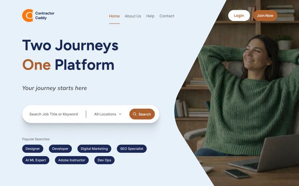 Job search platform targeted for contractors