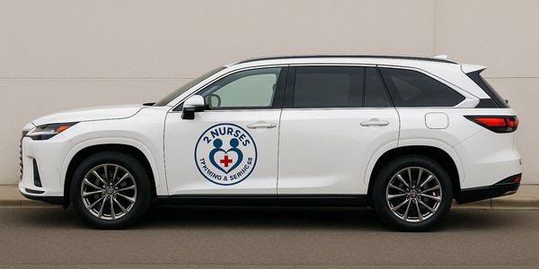 A left side view of luxury white car