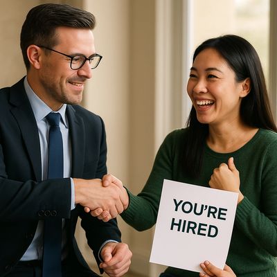 Care assistant just hired by hiring manager