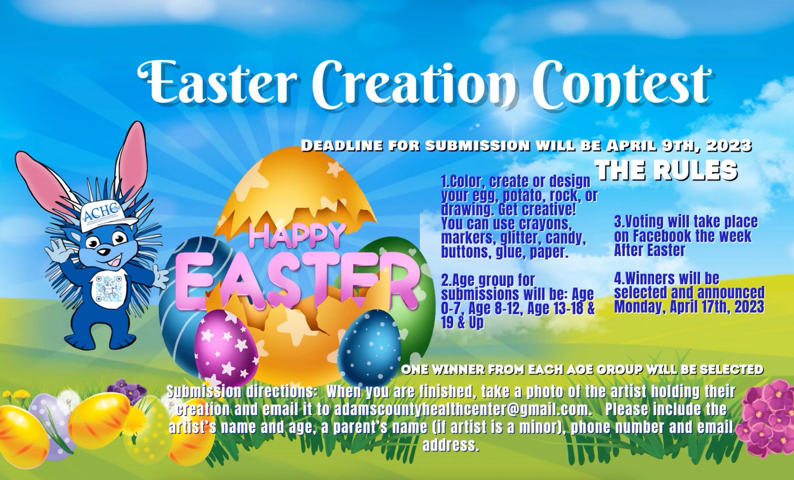 Easter Creation Contest at Adams County Health Center!