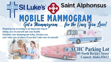 Mobile mammogram busses at Adams County health center