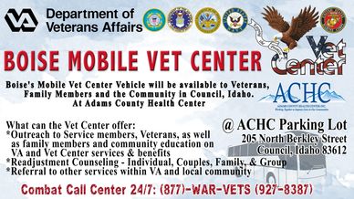 Boise mobile vet center at ACHC in Council idaho 