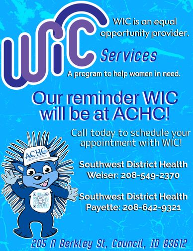 WIC Services now available at ACHC