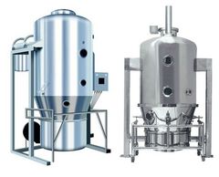 Fluid bed dryers are used for drying the powder for granulation