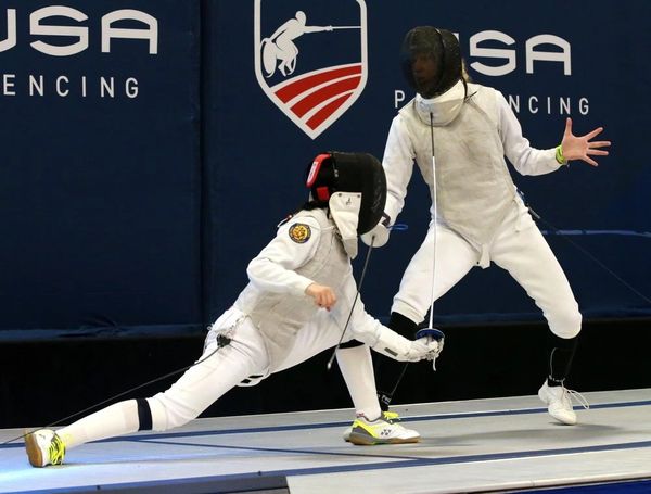 Golden State Fencing fencer at competition