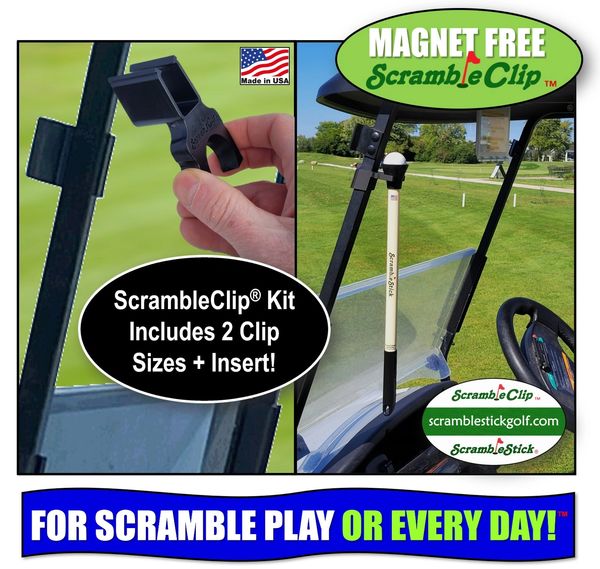 ScrambleStick scramble stick golf ball retriever gimme grabber Scramblepic Scrambleclip clip holder