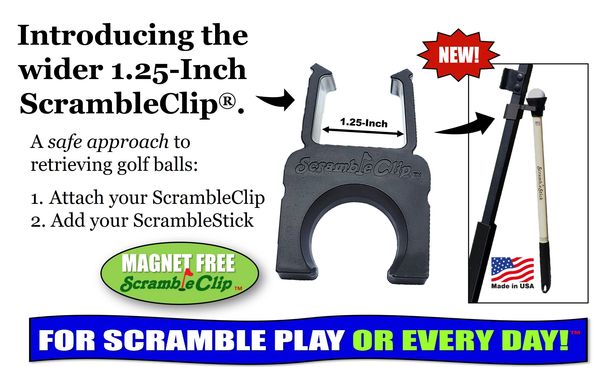 ScrambleClip scramble clip scramble stick scramblestick ball retriever holder for golf cart gear