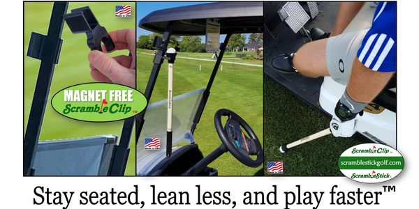 ScrambleClip scramble clip scramble stick scramblestick ball retriever holder for golf cart gear