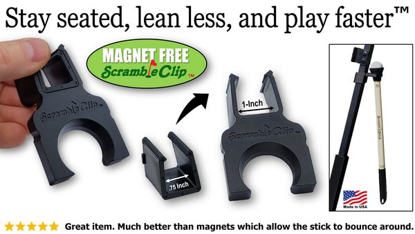 ScrambleClip scramble clip scramble stick scramblestick golf cart ball retriever holder accessories