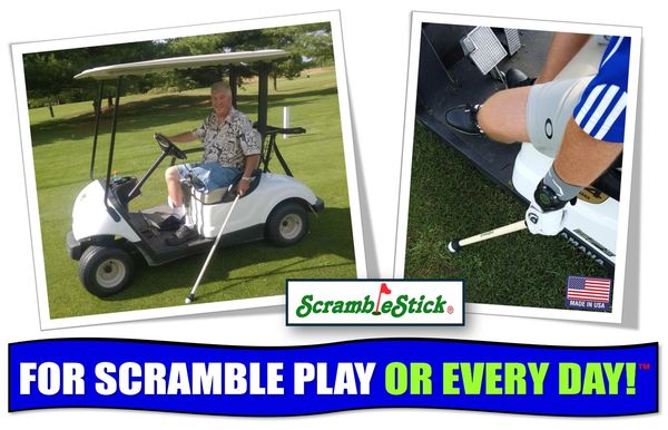 Scramblestick scramble stick golf ball retriever picker-upper gimme grabber scramblepic scrambleclip