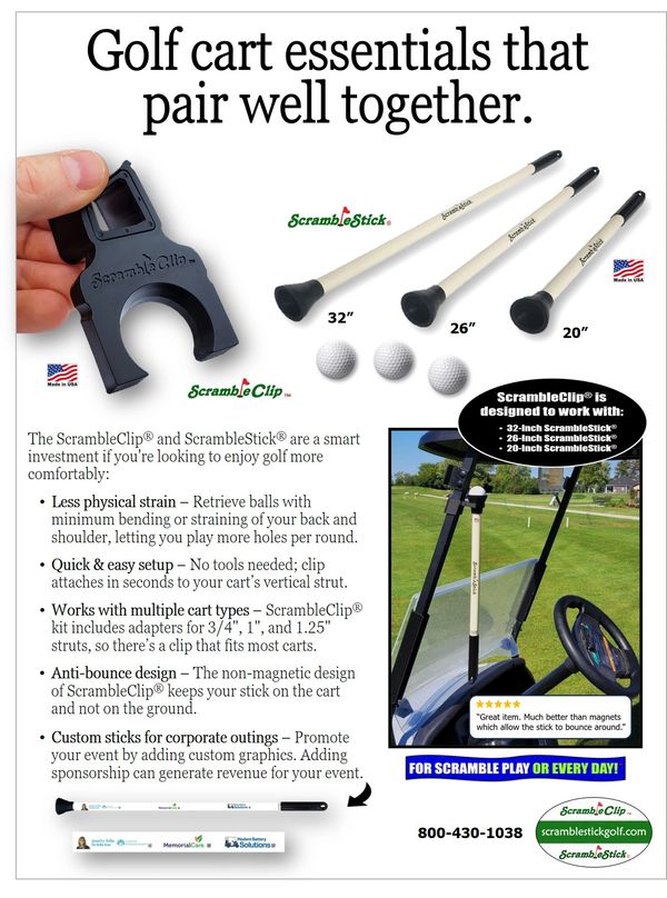 ScrambleStick Scramble Stick ball retriever ScrambleClip holder golf cart accessory unique gifts USA