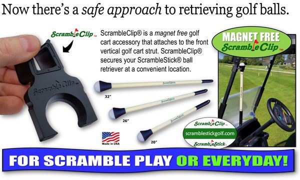 golf ball pick me up stick scramble clip prizes scramblestick scrambleclip gimme grabber pick-up USA
