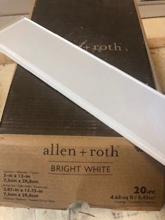{"blocks":[{"key":"cuj2h","text":"Allen And Roth Bright White Glass Wall Tile 2.87\" X 11.73\" / 20 Pc Case 4.68sqft","type":"unstyled","depth":0,"inlineStyleRanges":[],"entityRanges":[],"data":{}}],"entityMap":{}}