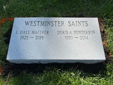 companion granite bevel-Potomac Memorials