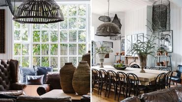 Reset Recovery Clinic - Cozy rustic living and dining room with wicker decor and large windows.
