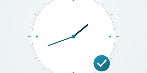 Clock showing 8:06 with a checkmark.