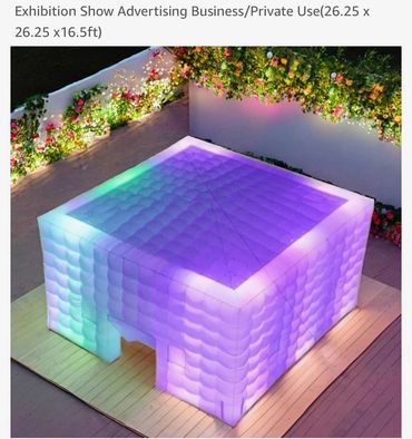 White blow up tent for your out door event