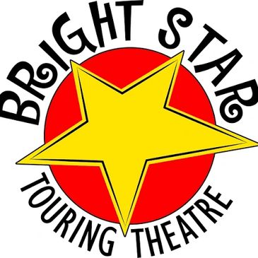 Logo of Bright Star Touring Theatre with a yellow star and red circle.