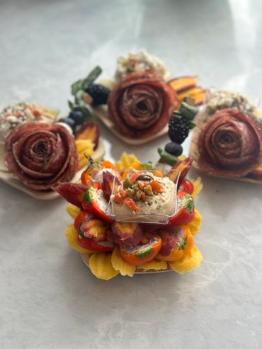 Small snack boards: Meat/Cheese and Vegan/Plant based