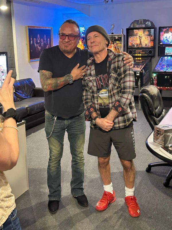 With The Great Bruce Dickinson at Dave Grohl studio