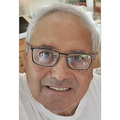 Head shot looking straight into the camera.