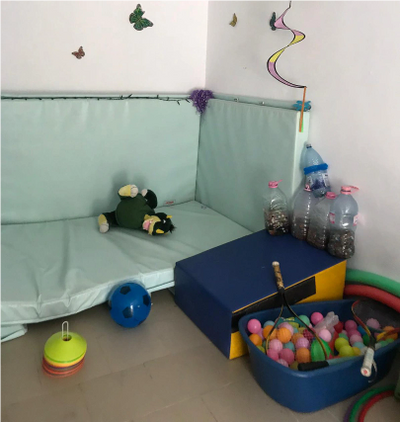 Sensory room set up by the charity