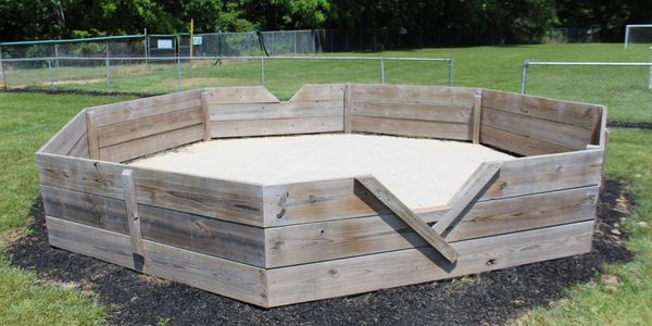 Two Gaga ball pits