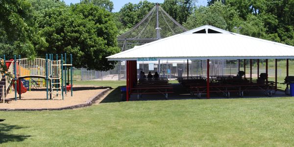 Pavillions with gas grills