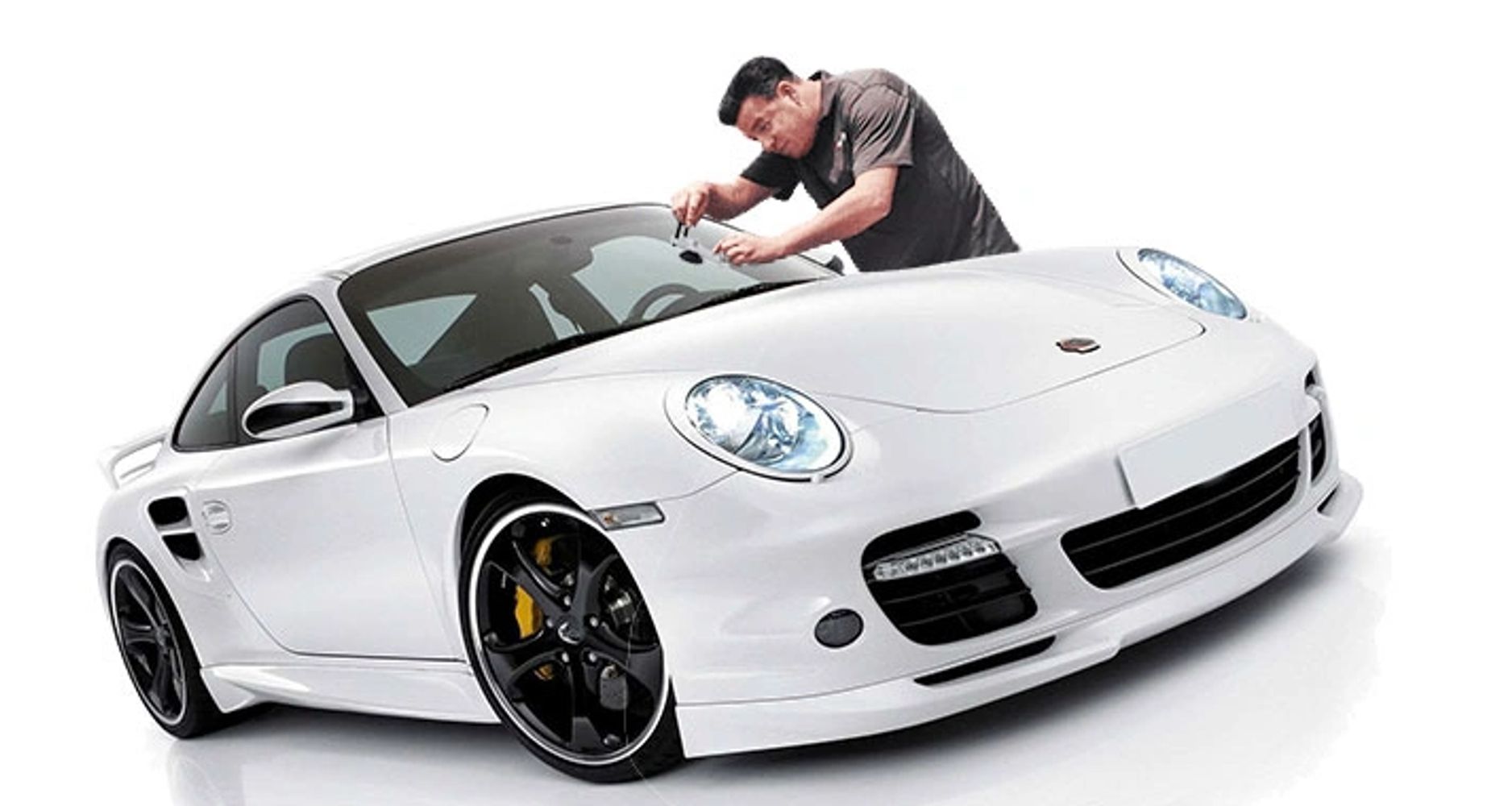 Windshield repair of expensive windshield saves money