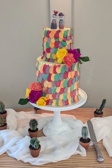 Day of the Dead wedding cake