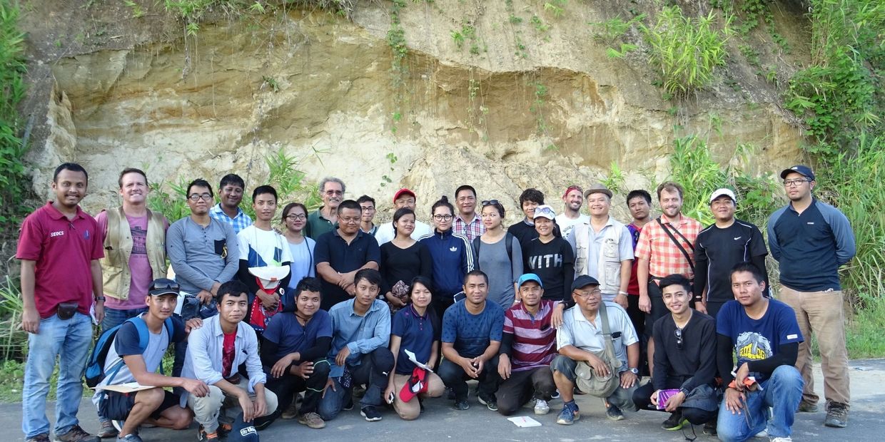 Group of geologists participated in a geology field school organized in Aizawl