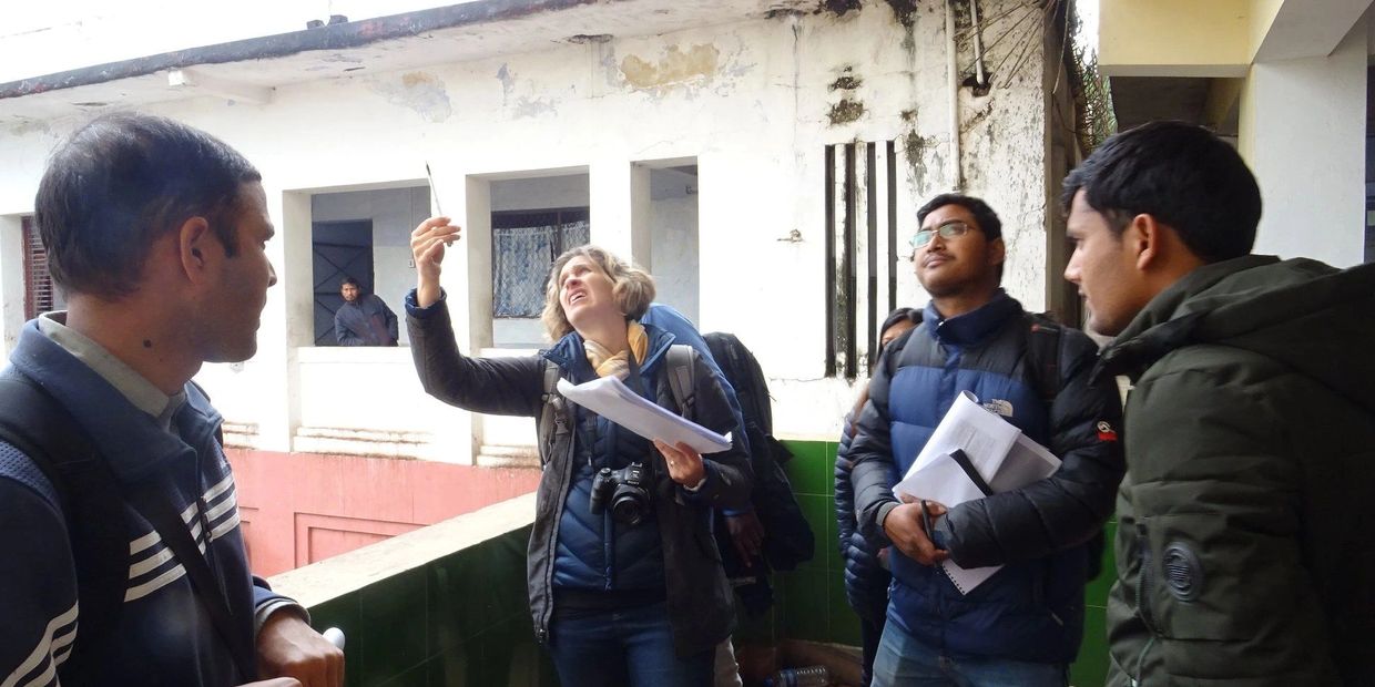 GeoHazards Society team with GeoHazards International in Nepal in the aftermath of 2015 earthquake