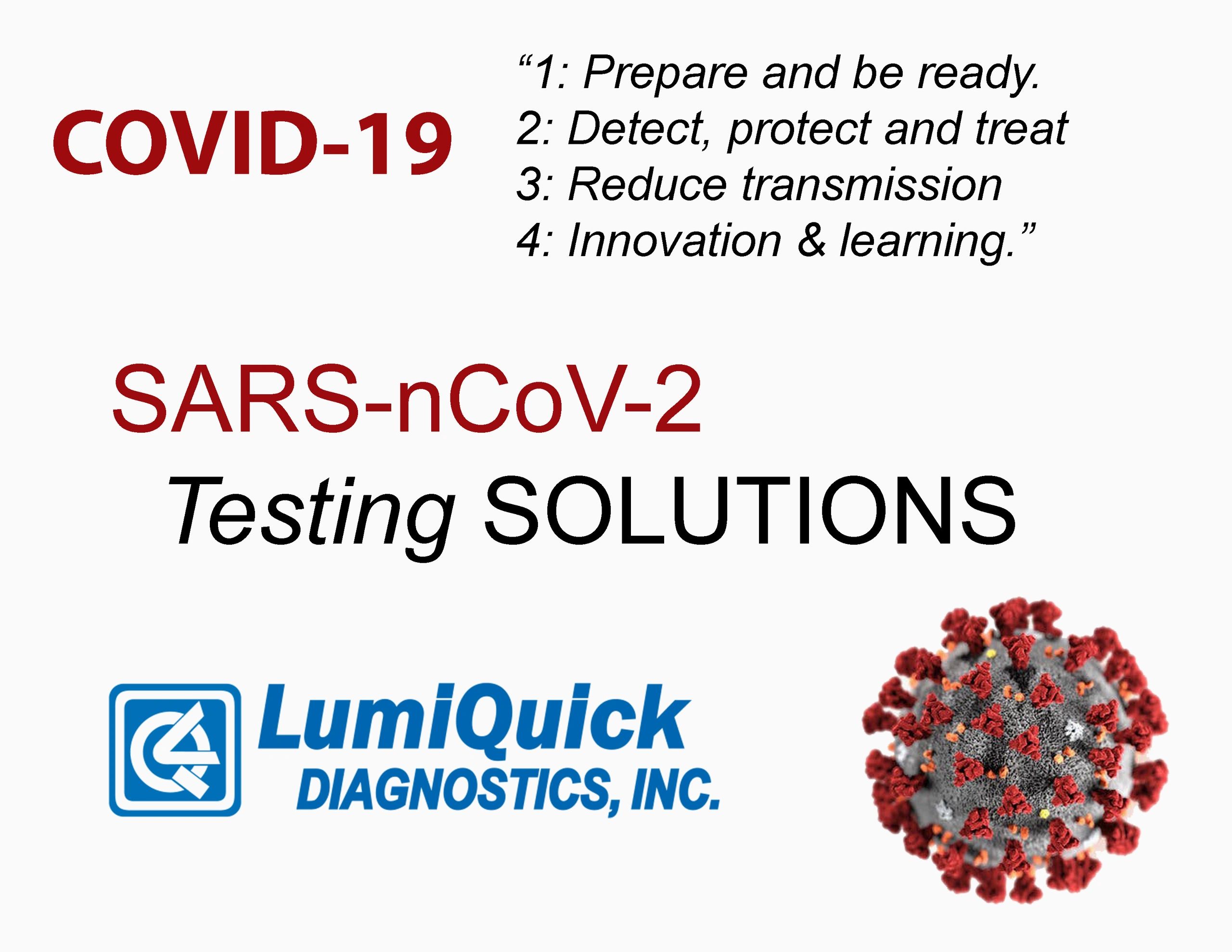 Covid-19 , SARS-CoV-2  Testing Solutions