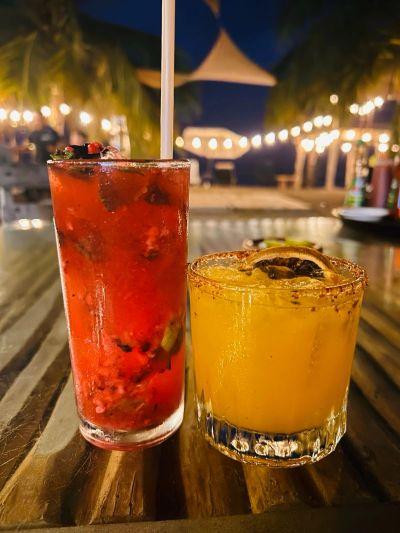 passion fruit margarita at marea restaurant