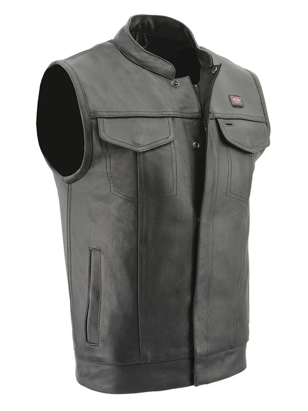 Sorry, I do not have a picture of a vest with top pockets and NONS patches.