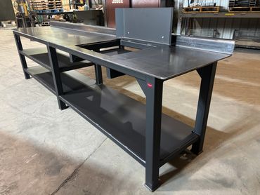 Heavy-Duty stationary workbench from Gemini Metal Works