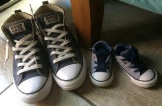 Daddy's shoes and mine