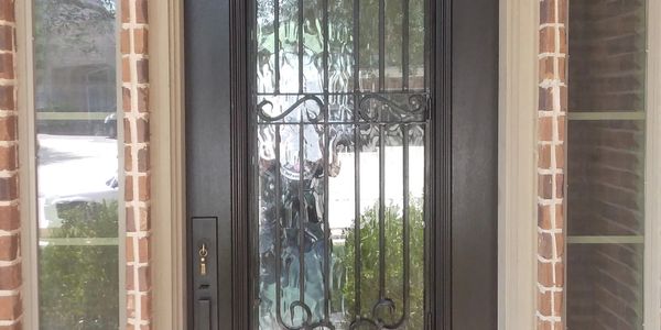 Door with Iron Stained Black