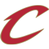 Cleveland Cavaliers logo in maroon and gold.
