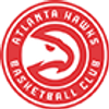 Atlanta Hawks basketball team logo with a hawk symbol.