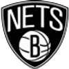 Brooklyn Nets basketball team logo with black and white shield design.