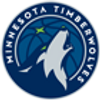 Minnesota Timberwolves NBA team logo with wolf and basketball.