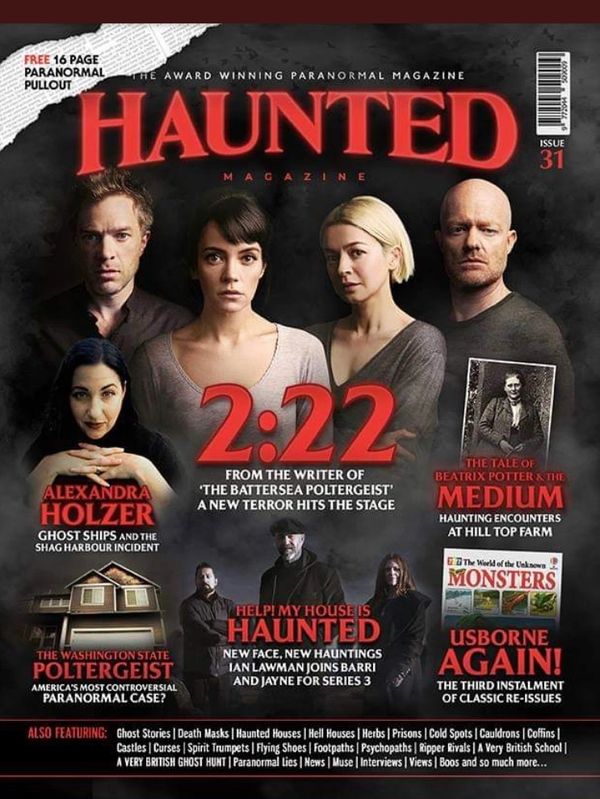 Website: www.hauntedmagazine.co.uk
WH Smiths (UK), B&N (USA) Stockists & distributors UK, USA, Austr
