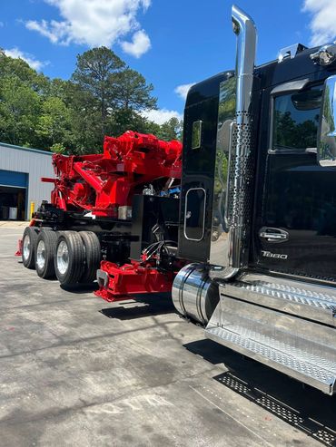 Scott’s Towing heavy-duty wrecker and recovery equipment staged for dispatch in Hannibal, MO.