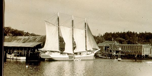Schooner Boat in the 1800s